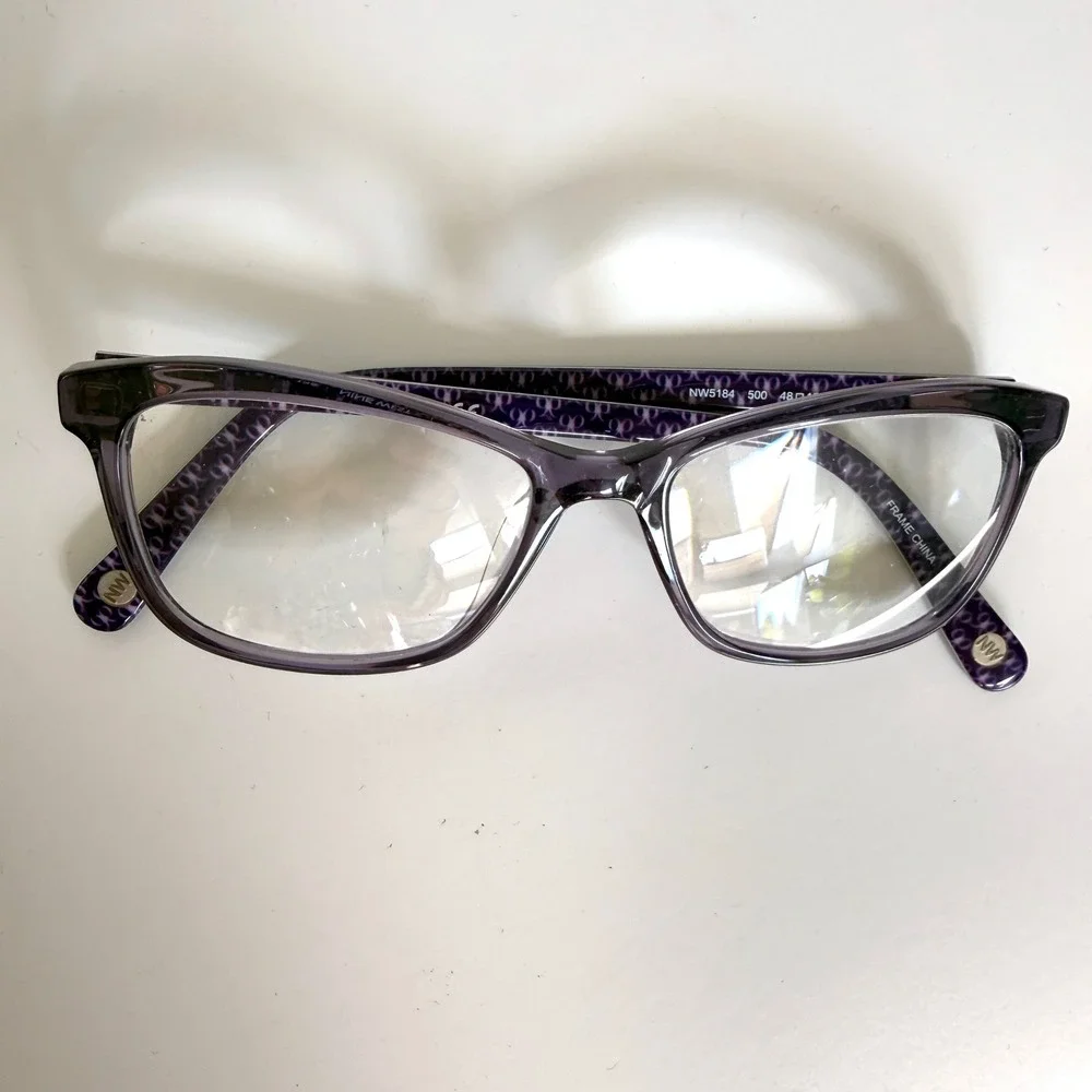 Nine West NW5184 Kids Eyeglasses Frames Purple 48-15-135 w/ Case Frame Only